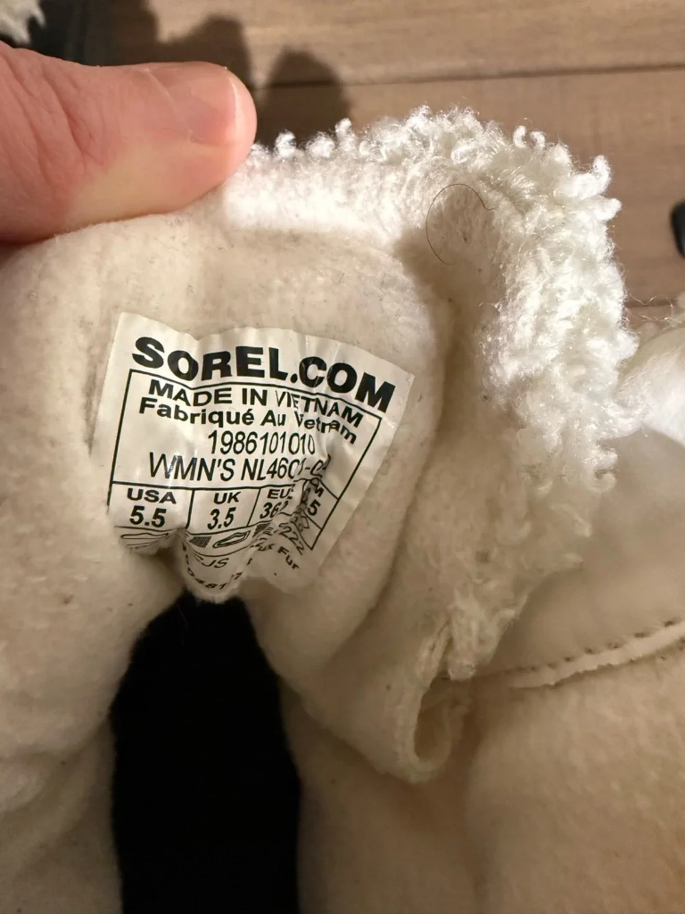 Sorel Sherpa Lace-Up Boots - White & Black - Picture 5 of 5